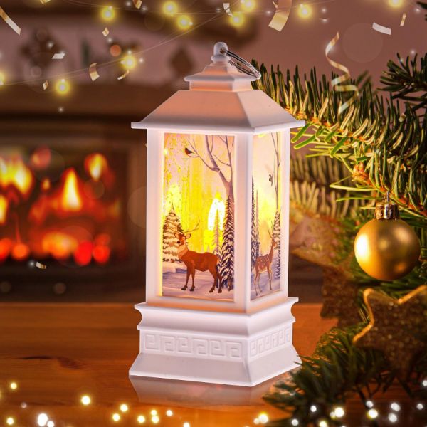 Decorative lamp Winter forest, warm white, 20cm, 3xAAA, IP20 EGNDS-05