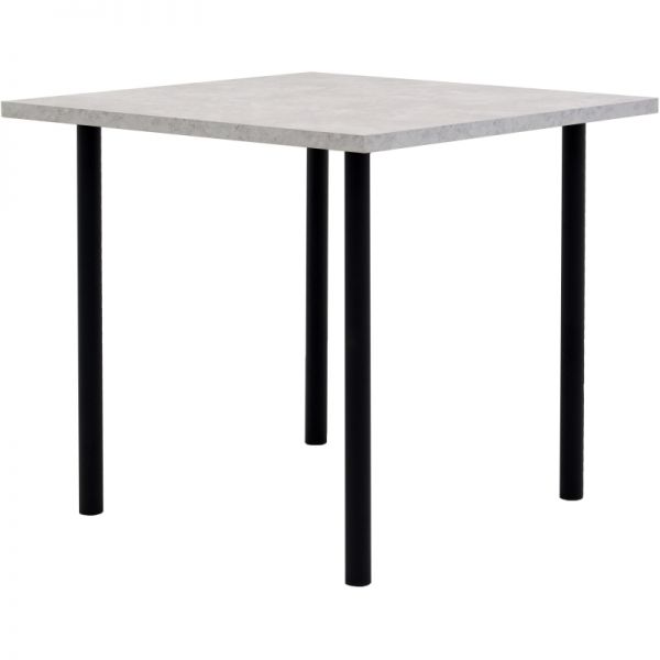 Dining table UD_Style ST5 800x800 square, black support, 2504 light slate