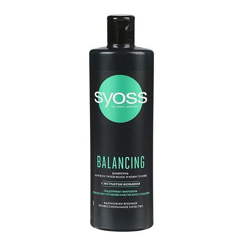 Syoss Balancing shampoo with ginseng extract 500ml.