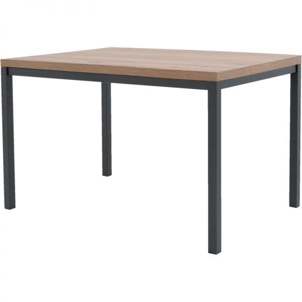 Dining table UD_Ethan ST19 1200x800 kark black, laminated chipboard 25 mountain oak