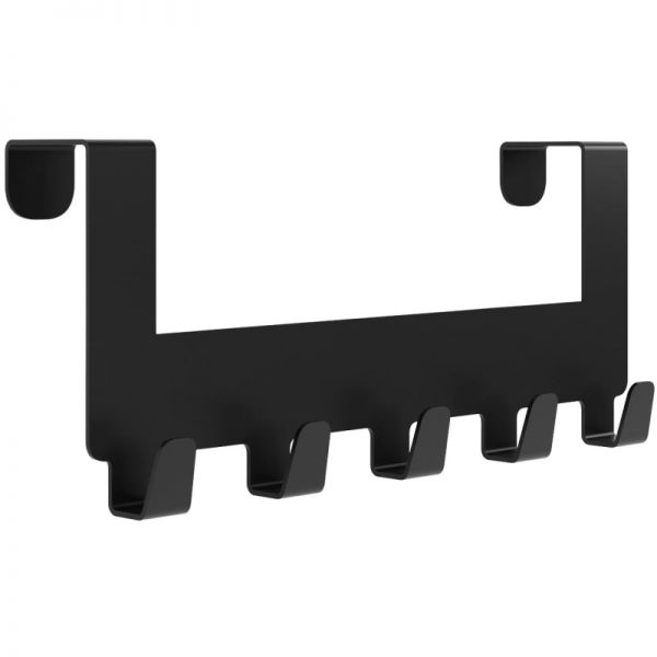 Wall hanger KD_Elda-9. metal, 5 hooks, black