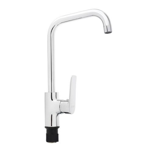 RAIN Kitchen mixer Diamond, high spout, 35mm cartridge, nut, brass, chrome