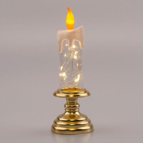 Decorative lamp Candle, warm white, h 20 cm, 2xAAA, IP20 EGNDS-03