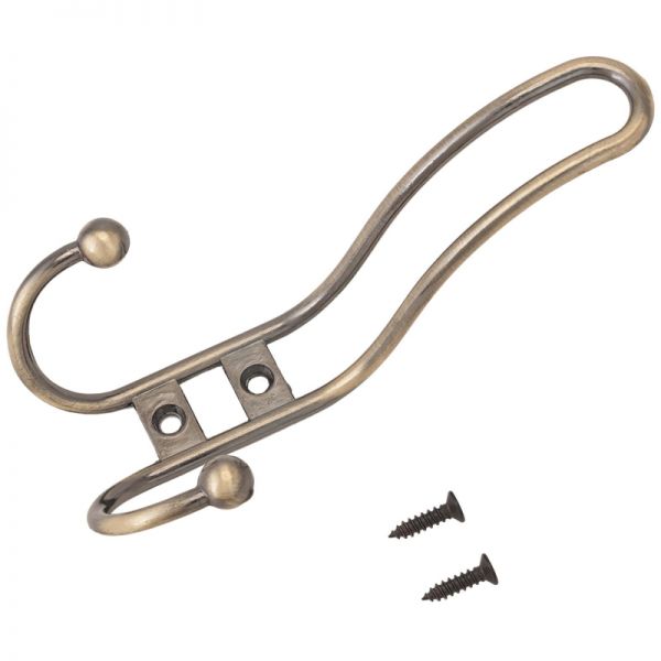 Wall hanger UZK Three-arm hook STANDARD 208 A AB (10213), steel bronze