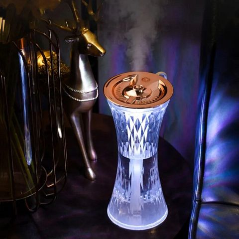 Humidifier with light "Crystal vase"