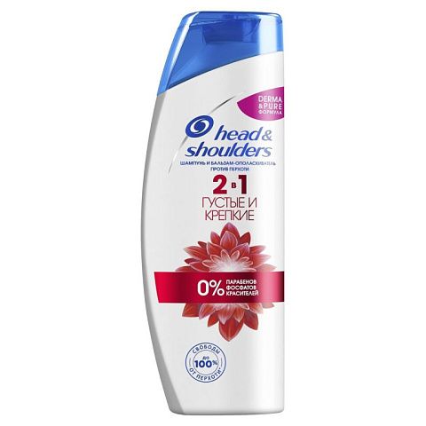 Shampoo and balm - rinse Head&shoulders 2in1 Thick and strong 400ml.