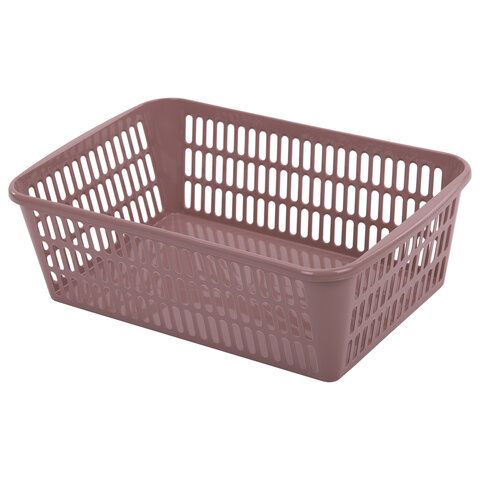 Basket 4 liters universal, 9.5x30x19.5 cm, for storage, plastic, assorted, 332, 433320065