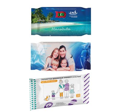 UNIVERSAL WET WIPES FOR THE WHOLE FAMILY,ZALA 70PCS/ZALA MALDIVES 72PCS,ART.26100/24500