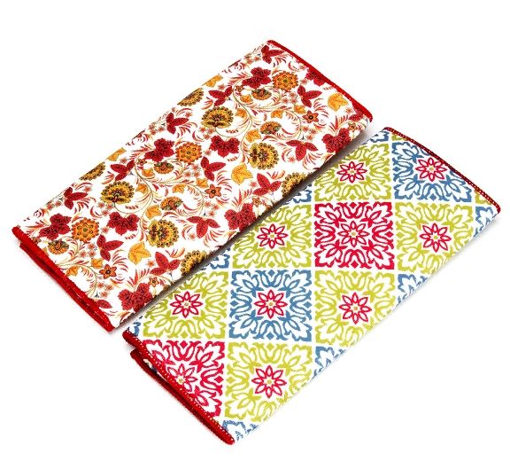 VETTA Cloth for drying dishes made of microfiber 38*50cm, 210g/sq.m "Pattern" 4 colors, 2 colors 448-242