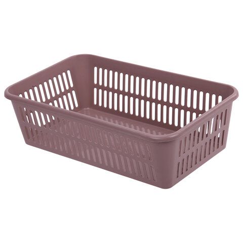 Basket 2 liters universal, 7.2x25x15 cm, for storage, plastic, assorted, 331, 433310065