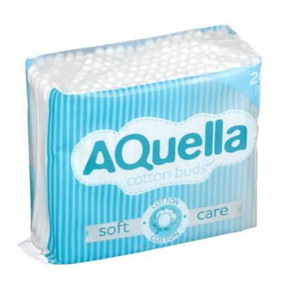 AQUELLA COTTON SWIP, P/E BAG 200 PCS, ART.06450/40157