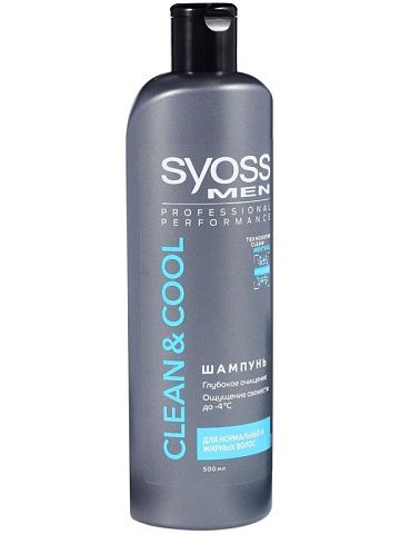 Shampoo Syoss Clean&cool MEN 500ml.