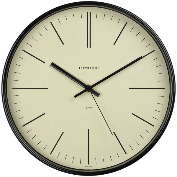 Wall clock smooth movement, Troyka 77770742, round