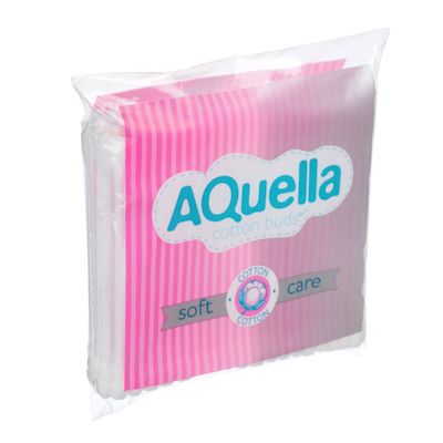 AQUELLA COTTON SWIP P/E 100PCS, ART.7445/06449/40156