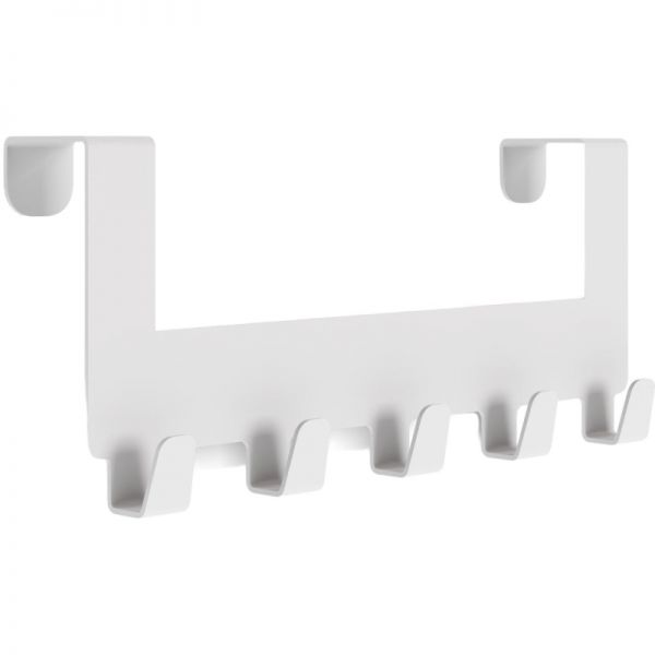 Wall hanger KD_Elda-9. metal, 5 hooks, white