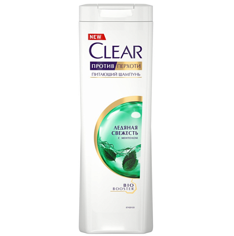 Shampoo Clear Ice freshness with menthol 400 ml.