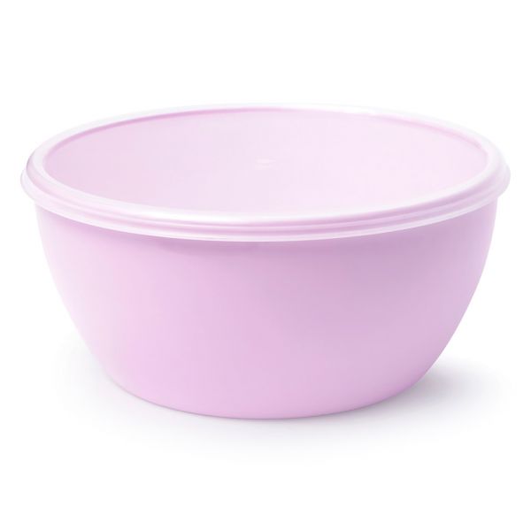 Plastic bowl "Special Color" 2.8l d22.5cm, h10.5cm, with lid