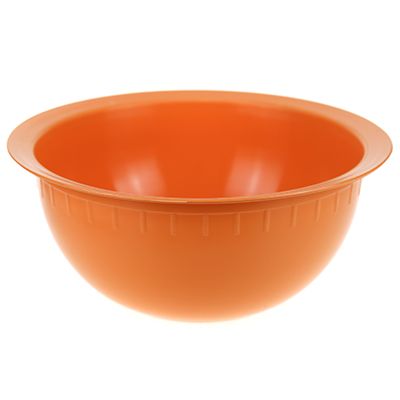 "Gardener" Plastic bowl 3l, d26cm, h12cm, light orange, GOST R 50962-96