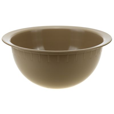 "Gardener" Plastic bowl 2.5 l, d25cm, h11cm, beige, GOST R 50962-96