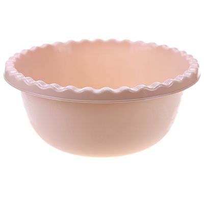 Plastic bowl 1.8l, d23cm, h9.5cm, tea rose