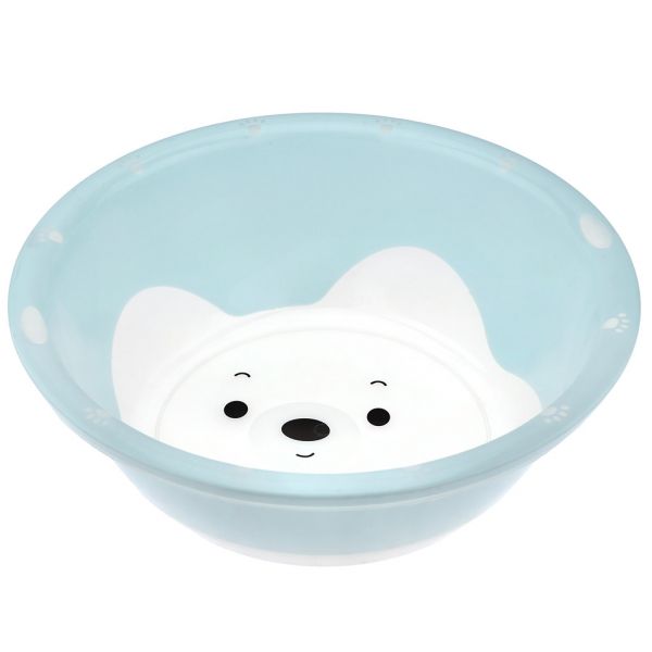 Plastic bowl 4l "Bear" d29cm h10cm, two-component plastic, color - blue (China)