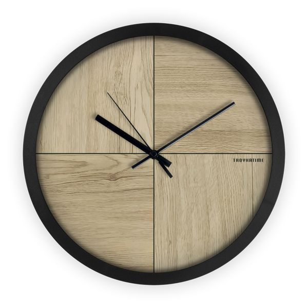 Wall clock smooth movement, Troyka 77760736, round