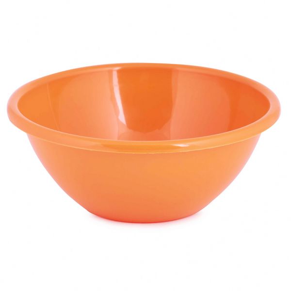 Plastic bowl 5l, d30.5cm, h12.5cm, mix colors