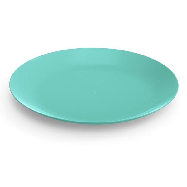 Small plastic plate "Natura" d200mm, turquoise