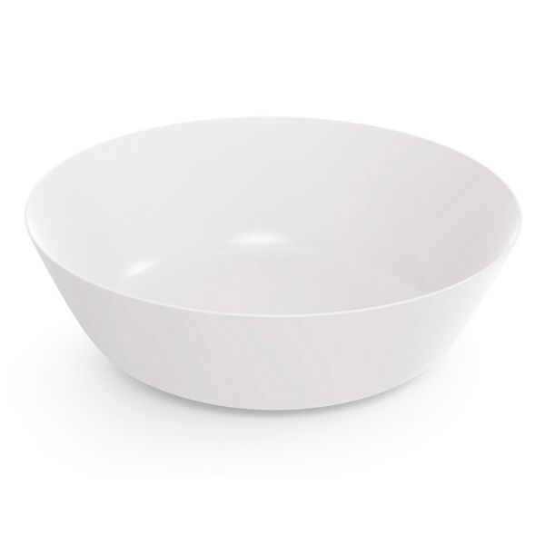 Deep plastic plate "Natura" d170mm, white