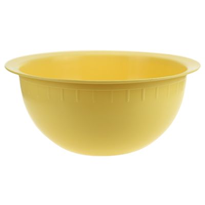 "Gardener" Plastic bowl 3l, d26cm, h12cm, light yellow, GOST R 50962-96