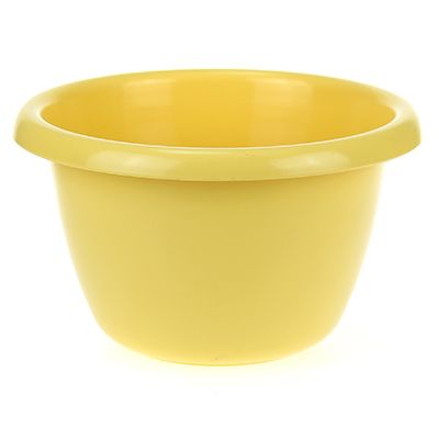 "Gardener" Plastic bowl 1.5l, d18.5cm, h10cm, light yellow, GOST R 50962-96