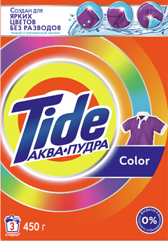 Washing powder Tide Aqua Powder Color, 0.45 kg