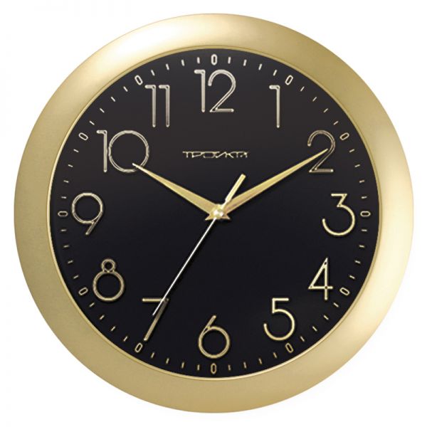 Wall clock smooth movement, Troyka 11171180, round